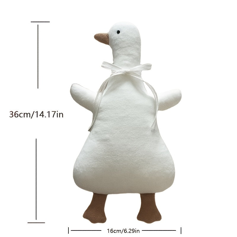 LA DEARCHUU Cute White Duckling Plush Toy - Soft Polyester Youngsters Doll with Brown Beak & Feet, Adorable Youngsters's Room Decor, Photo Prop, Birthday Gift, Youngsters Keepsake, Christmas Decoration, LA DEARCHUU