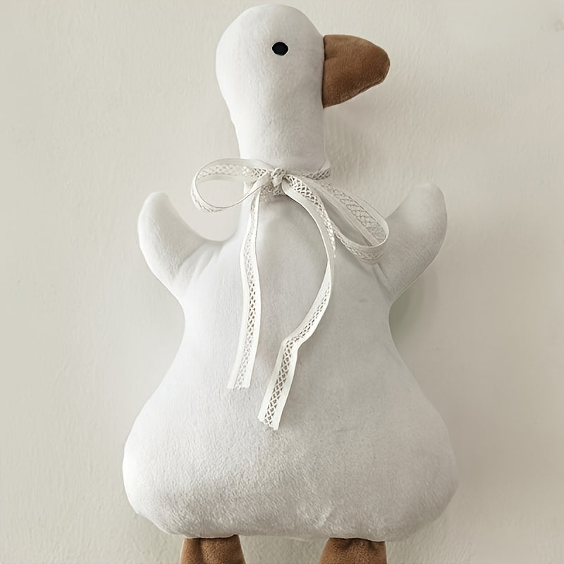 LA DEARCHUU Cute White Duckling Plush Toy - Soft Polyester Youngsters Doll with Brown Beak & Feet, Adorable Youngsters's Room Decor, Photo Prop, Birthday Gift, Youngsters Keepsake, Christmas Decoration, LA DEARCHUU