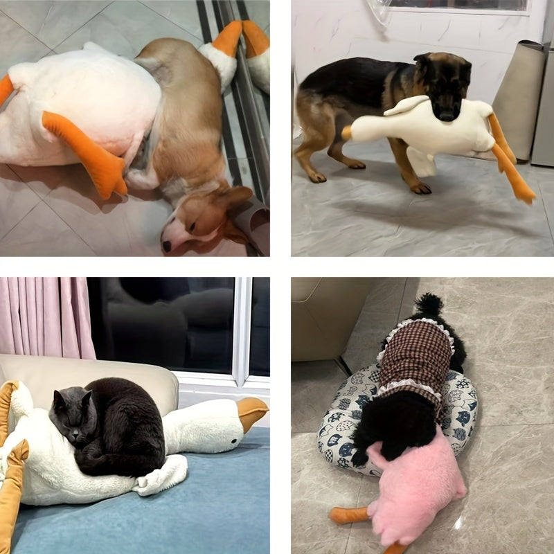 1pc Soft Duck Plush Toy - Ideal Dog Companion Toy for Energy Release, Polyester, All Breed Sizes, Playful Design for Small to Medium Pets, Dog Toy|Playful Dog Toy|Soft Texture
