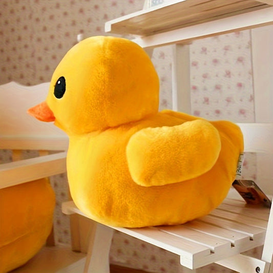 One Big Yellow Duck Plush Doll, Easter Gift, Cartoon Plush Animal Toy, Soft Plush Bedroom Living Room Sofa Decoration, Suitable Easter Gift for Girlfriend