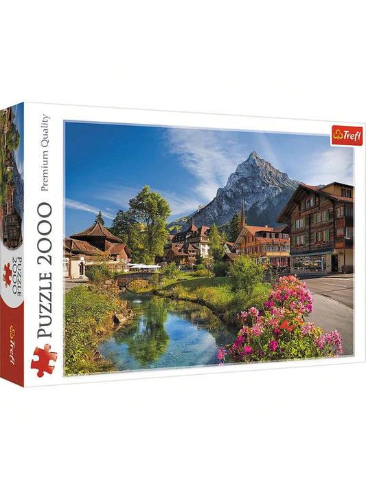 Trefl Red 2000 Piece Puzzle - Alps In The Summer |2000 Piece|Ages: 15+||Nature|Trefl Red Multicolor