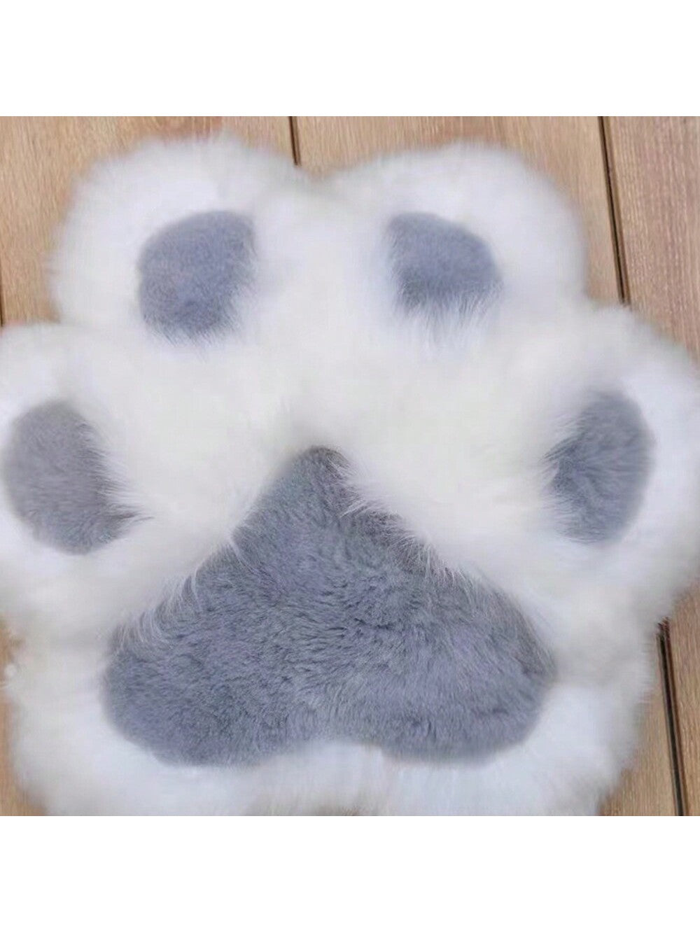 1pc 17.72*17.72in Cute Fluffy Cat Paw Pillow With Core, Furniture Office Sofa Bedroom Bed Decorative Pillow, Christmas Valentine's Day Mother's Day Anniversary Birthday Gift Blue Gray + White-45*45cm