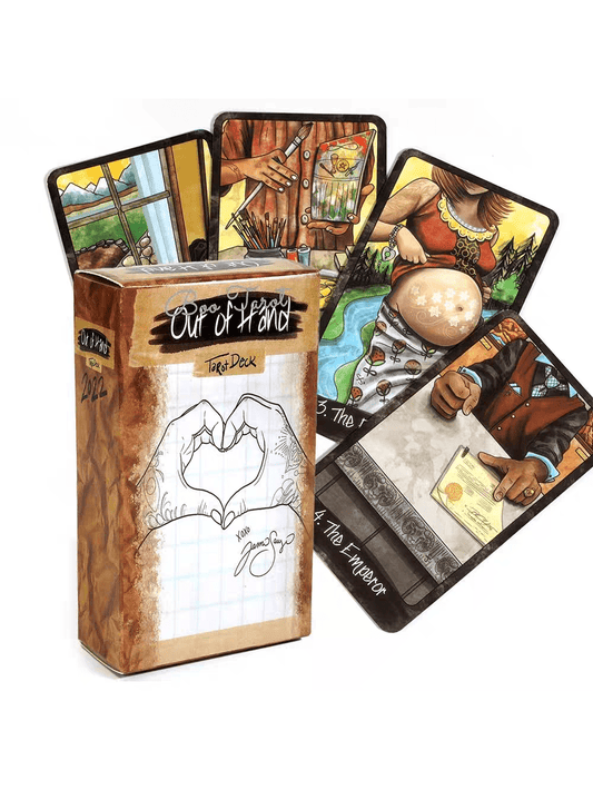 Out Of Hand Tarot Deck: 78 Cards, Card Game, Tarot Travel Edition Pocket Size Designed For Enthusiasts Of All Levels, Great For Casual Games At Family Parties, Nice Gaming Gifts, Great For/Christmas Games Tarot Cards, Tarot Deck, Tarot Multicolor