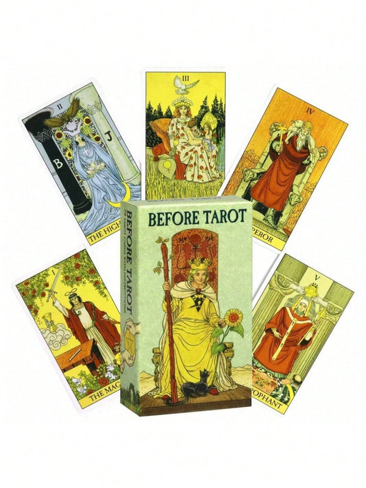 1pc Tarot Card - Unisex Table Top Card Game Multicolor