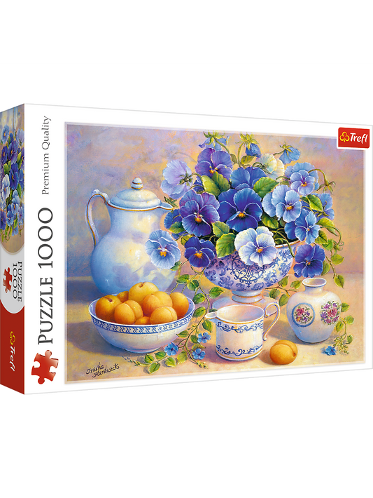 Trefl Red 1000 Piece Puzzle - Blue Bouquet / DDFA Multicolor