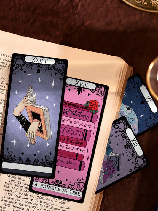 30pcs Tarot Card Bookmarks Perfect For Book Lovers School & Office Multi-Functional Cards Paper Bookmark Multicolor