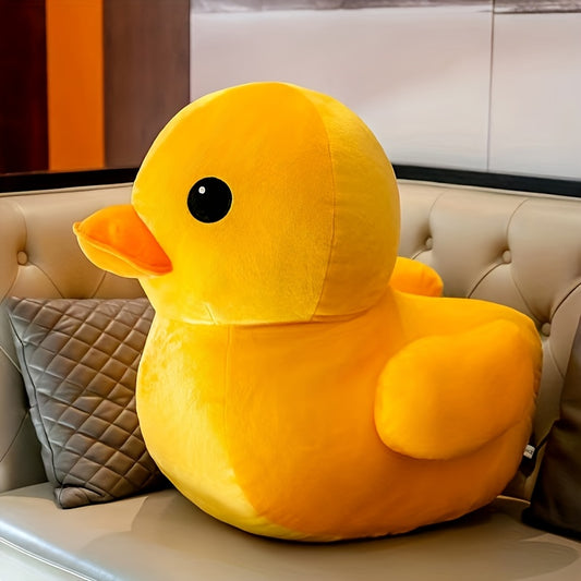 Yellow Polyester Duck Plush Pillow Doll Animal Doll, Super Soft Toy, Plush Toy Bed Sleeping Pillow, Living Room Decoration