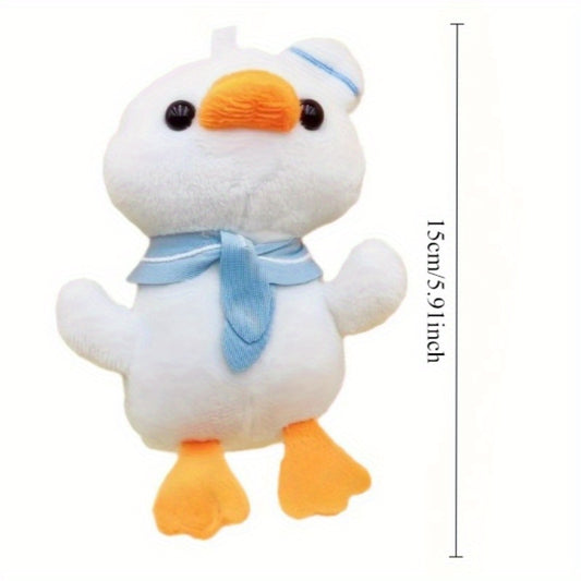 Adorable Cartoon Duck Plush Toy with Scarf - Soft, Interactive Chew Toy for Small Dogs, Ideal for Retention and Play, Pet Toy|Playful Toy|Soft Texture