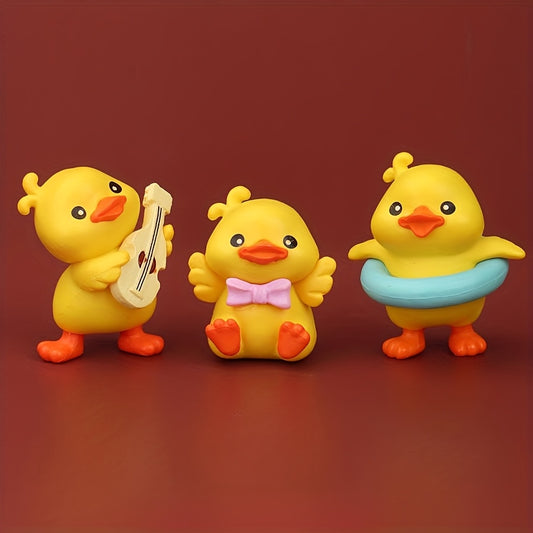 Adorable Little Yellow Duck Cartoon Duck Blind Bag Ornament Figure Animal Model Simulation Doll Gift Mini