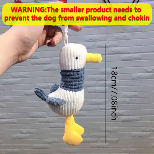 1pc Durable Cute Encouragement Duck Plush Dog Toy, Random Color, Interactive Fun for Small Dog Breeds, Creative Ugly Adorable Motivational Pet Stuffed Animal